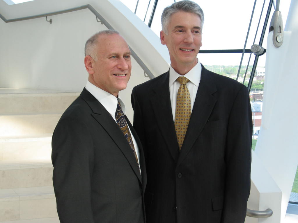 Whitener and KCB board chair Thomas Whittaker.