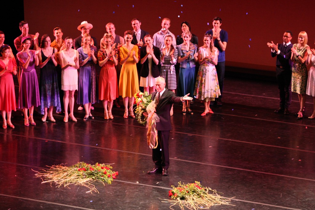 William was honored onstage after the final performance of his KCB tenure. Photo by Larry Levenson. 