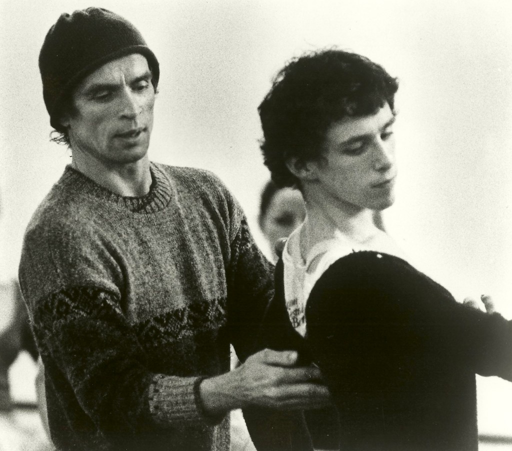 Devon Carney in rehearsal with Rudolf Nureyev