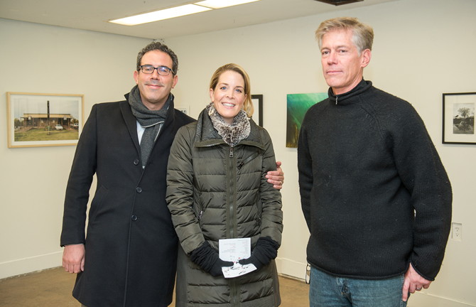 2. Gary and Mary Wolf with Tom Lewis, chair of photography at KCAI
