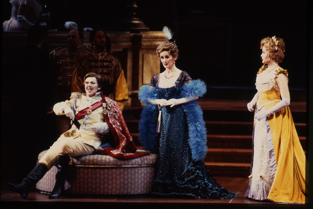 KU's Joyce Castle, shown at left in a Seattle Opera production, is internationally known for her Prince Orlofsky