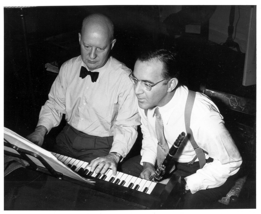 Composer Paul Hindemith with Benny Goodman 