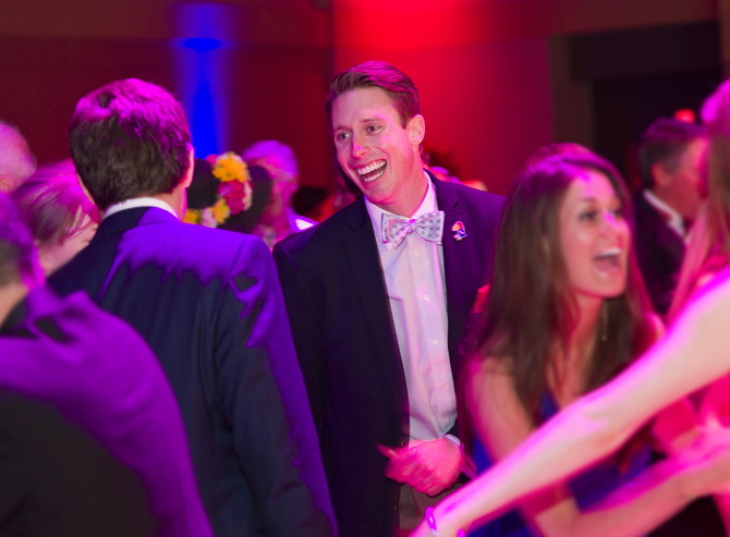 2014 Rock Chalk Ball: Kyle Teahan and fellow Jayhawks crowded the dance floor.