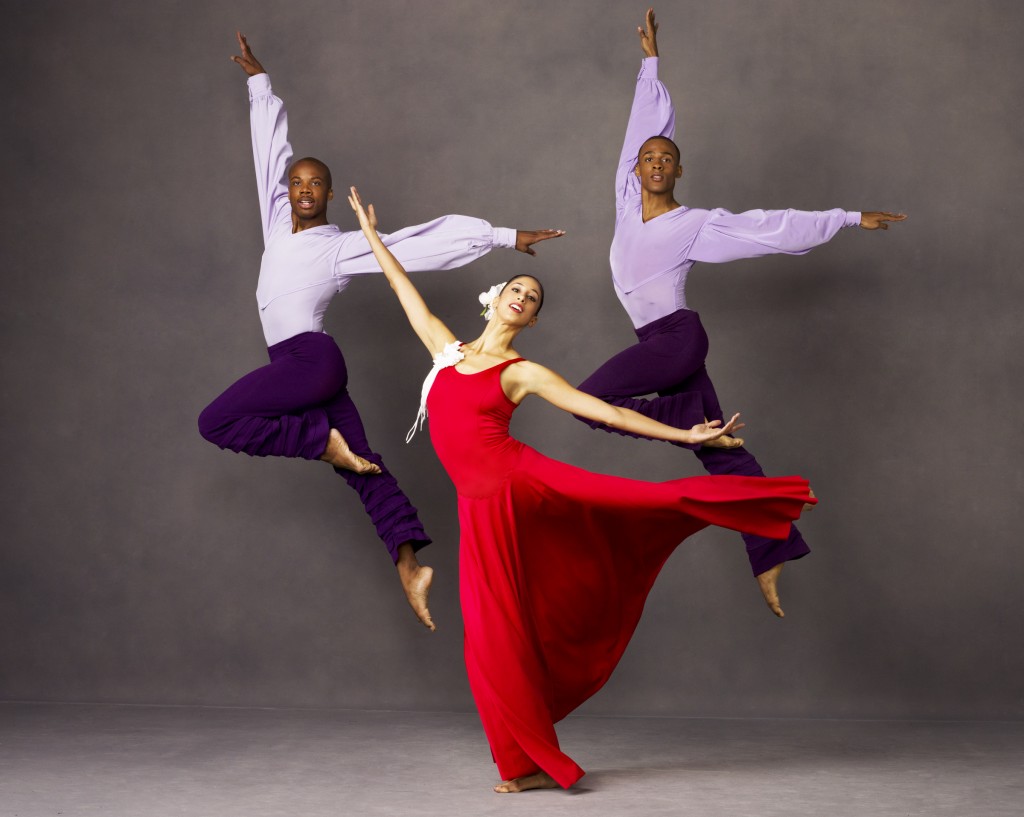 Jermaine Terry, Alicia Graf Mack and Yannick Lebrun in Alvin Ailey's "Memoria" / photo by Andrew Eccles