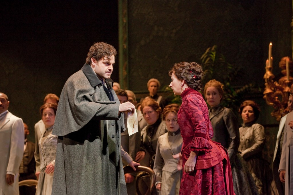 With Natalie Dessay in the Met's 'Lucia de Lammermoor' / Photo Ken Howard, Metropolitan Opera