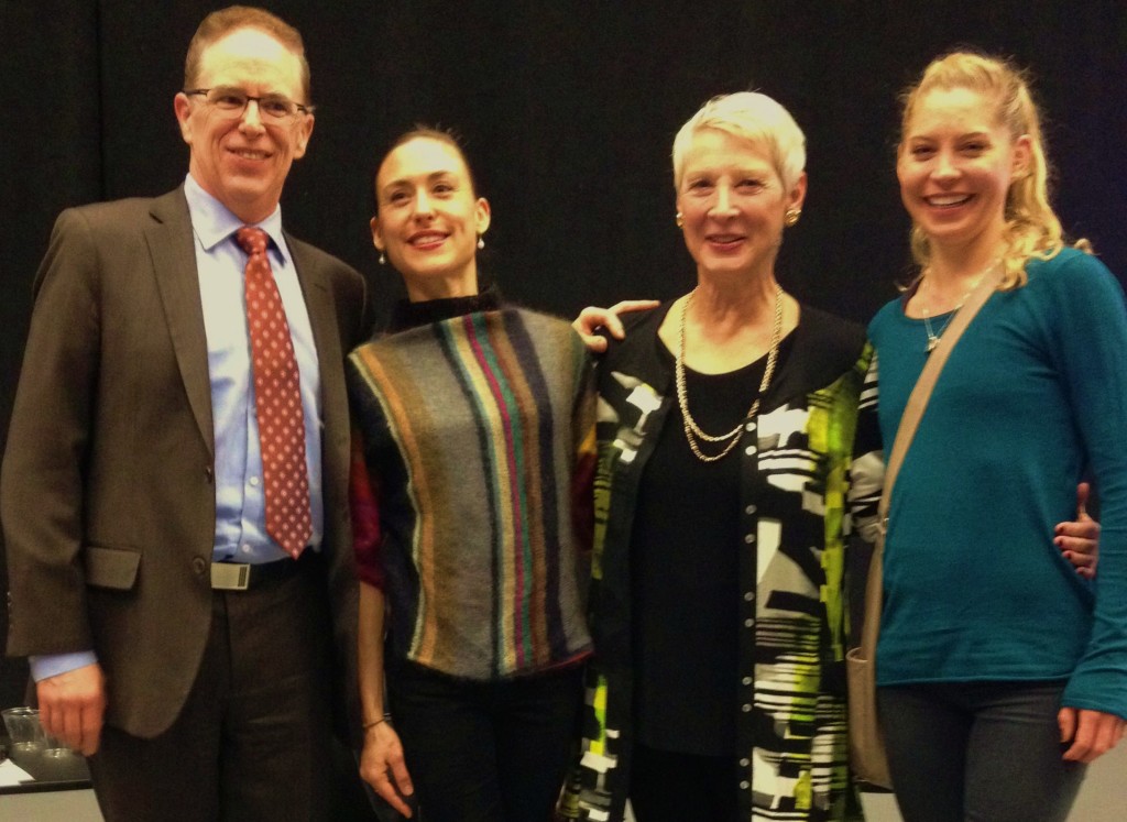 From left: KC Ballet Artistic Director Devon Carney, Tempe Ostergren, visiting choreographer Cynthia Gregory, Molly Wagner