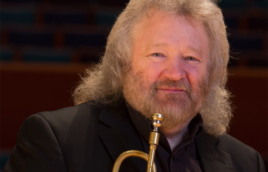 Keith Benjamin of the UMKC Conservatory faculty performs on trumpet