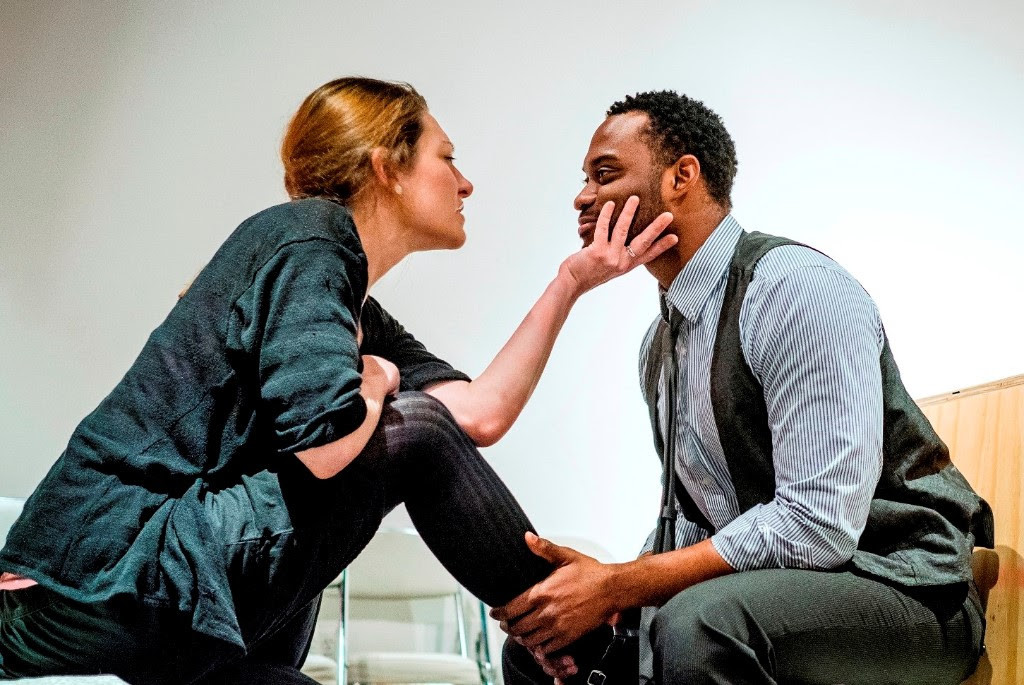 Laura Jacobs and Frank Oakley III star in 'Dutchman' / Photo courtesy KC MeltingPot Theatre
