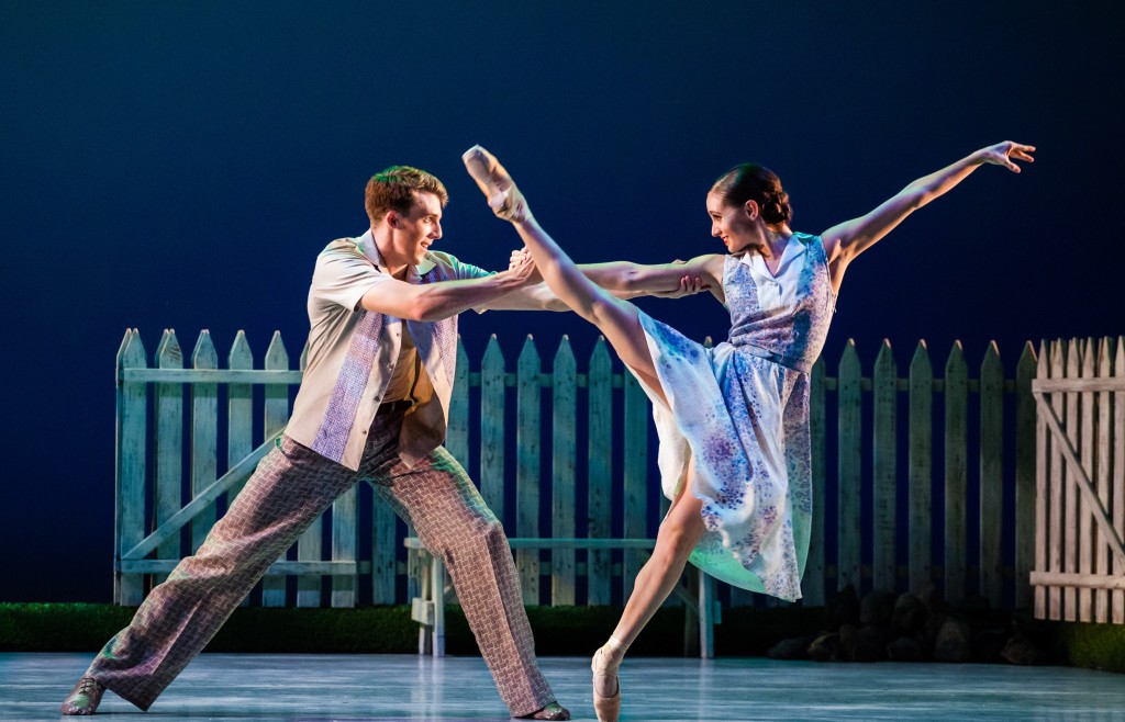 Arolyn Williams and Tyler Gum in Ballet West's performances of The Lottery. Photo by Luke Isley. 