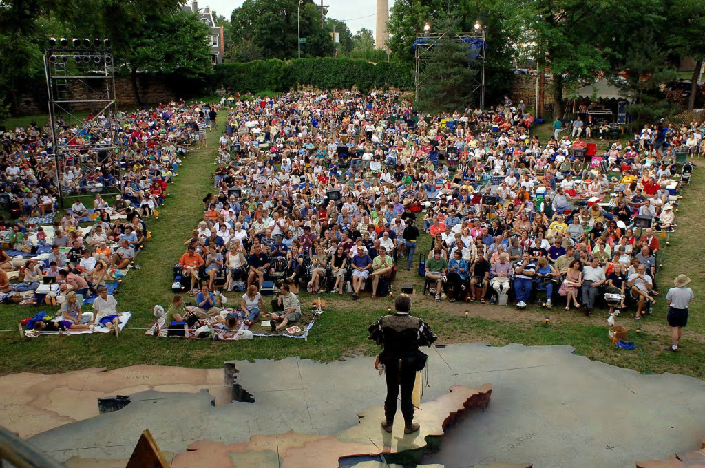 At HASF the 'fourth wall' is the wide expanse of Southmoreland Park