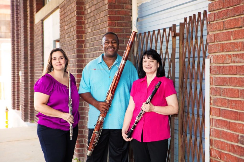 Shannon Finney, bassoonist Joshua Hood and clarinetist Jane Carl / Courtesy of Summerfest